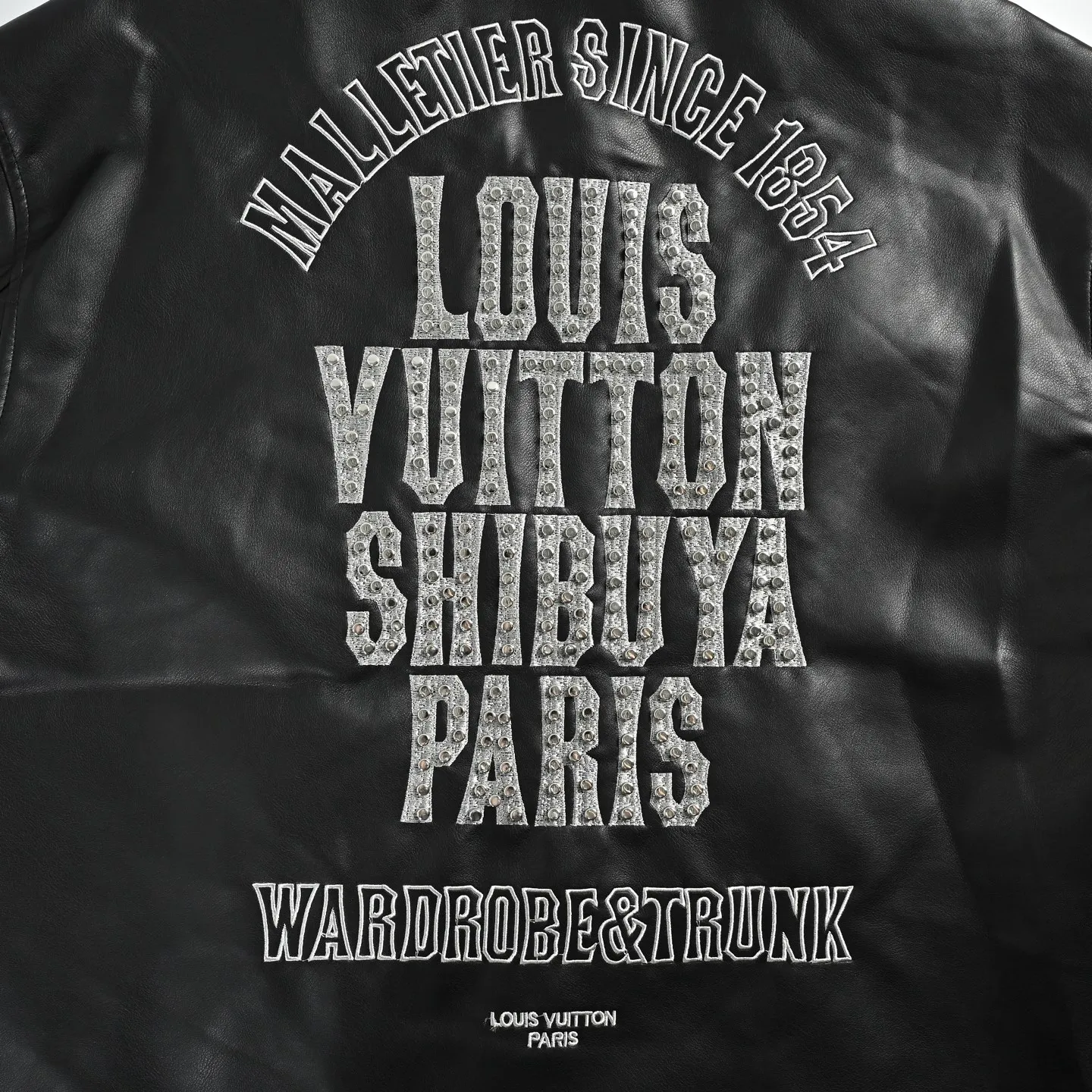Louis Vuitton/Louis Vuitton Shibuya limited motorcycle lapel leather jacket